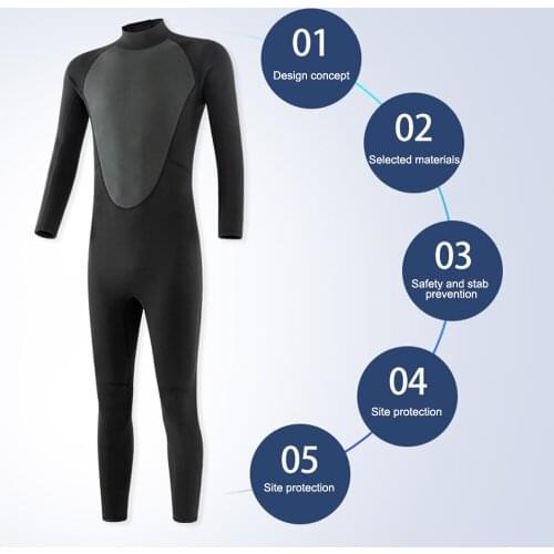 3mm Full Bodysuit Wetsuit Warm Swimming Surfing Snorkeling Submersible Diving Wet Keep Warm Waterproof Diving Suit