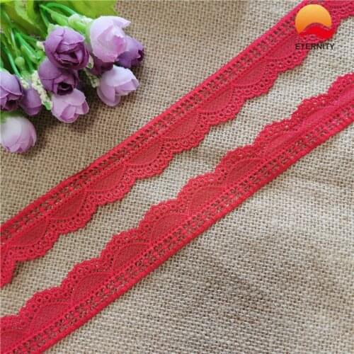 3cm S1208 Stretch Elastic Lace Ribbon Satin multi-color lace trim garment for DIY Garment Sewing Edge and Handmade Decora