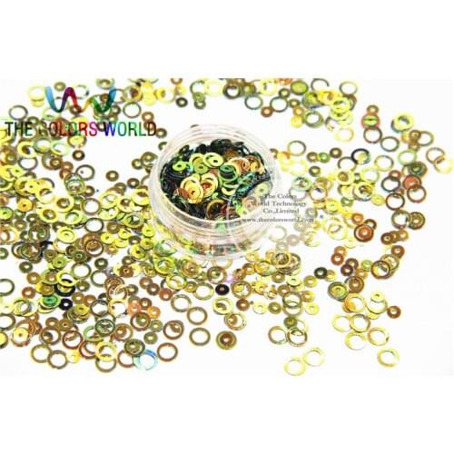 HY6-8 Amazing Glitter Sequins Circle Ring Dot shaped sequins for nail Art or DIY decoration