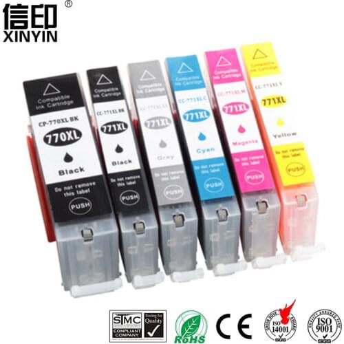 XColor pgi 770XL cli 771XL compatible ink cartridge For Canon PIXMA MG5770 MG6870 High Quality High-capacity Printer