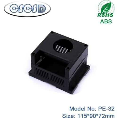 A pcs/lot 115*90*72mm CSCSD ABS enclosures for electronics for din rail power supplies plastic electronic project box