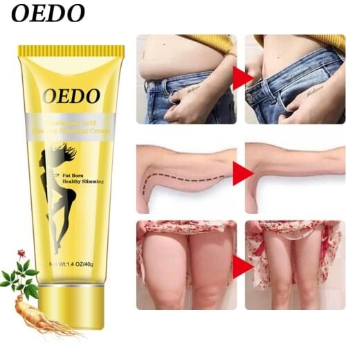 OEDO Ginseng Slimming Cream Burning Fat Effective Reduce Cellulite Promote Fat Burning Fast Lose Weight Body Massage Cream