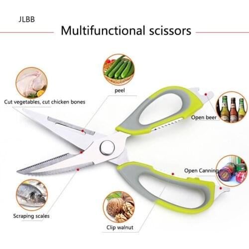 Multifunctional Kitchen Scissor Cut Chicken Bone Duck Fish Meat vegetables Stainless Steel shear Cook Tool