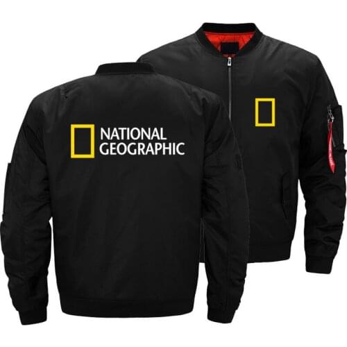 Mens National Geographic Survey Expedition Scholar Winter Windbreakers Military Bomber Jacket Men Air Army Jacket Pilot Coat