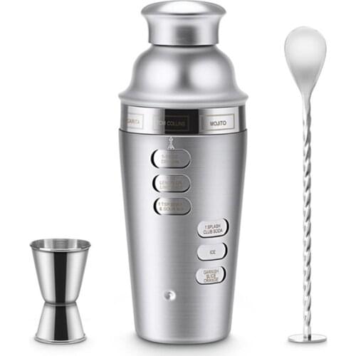 Best Cocktail Making Set, Cocktail Shaker Set Stainless Steel Bar Tool Set Bartender Kit, Strainer, Cocktail Spoon Bar Kit