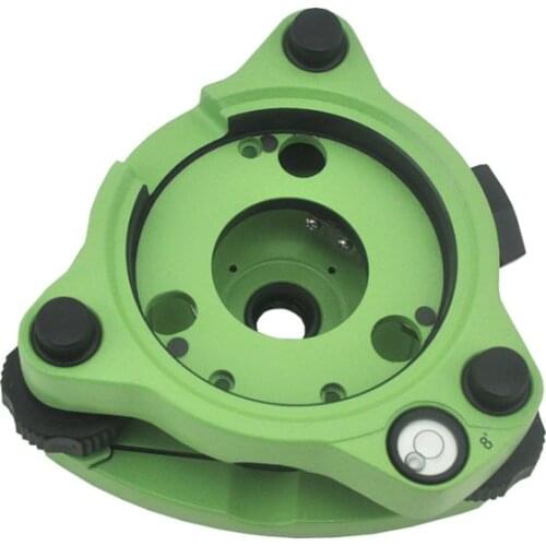 NEW Green Three-Jaw Tribrach with type optical plummet for total station / gps / prism surveying