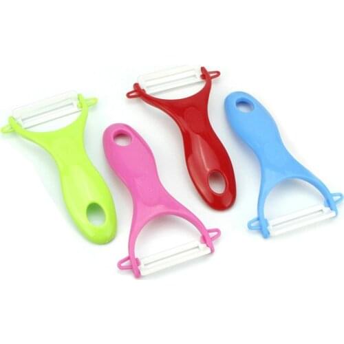 Vegetable Fruit Multi-function handle Ceramic Peeler Skin Portable Household for home kiction Tools Accessories Random Color