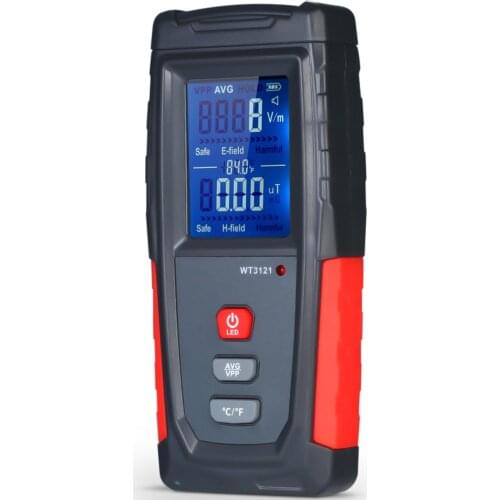 Portable Handheld Digital LCD Meter Electromagnetic Radiation Tester EMF Computer Phone Electric Field Magnetic Field Detector
