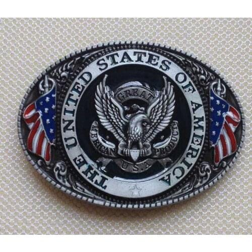 Great America Proudct Eagle USA Belt Buckle
