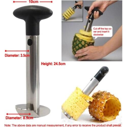 Manual Pineapple Slicers Pineapple peeler Stainless Steel Fruit Knife Cutter Corer Slicer Kitchen Tools pineapple peeling knife