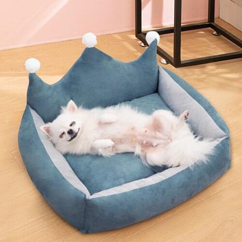 Removable Cat Bed House Dog Bed Kennel Nest Kitten Bed Dog House Sofa Cushion Cat House Pet Bed Cat Rug Cat Bed Cama Para Gato