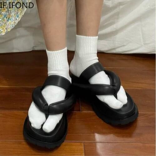 IF IFOND Thick Bottom Platform Wedges Flip-Flop Sandals Women Summer Beach Shoes Woman Bathroom Non-slip Slippers Slides Ladies