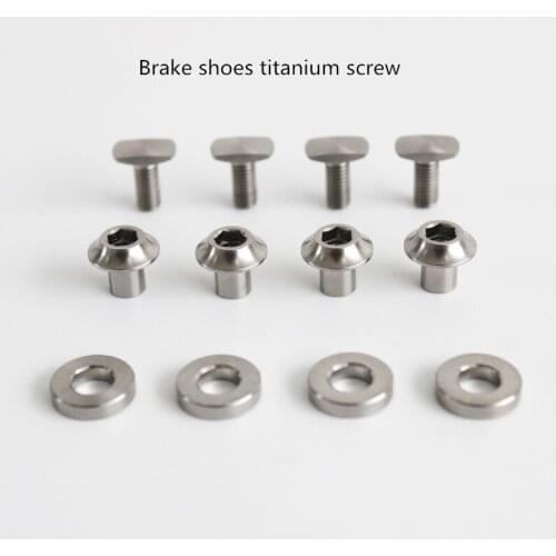 Folding bicycle brake shoe titanium screw for brompton brake screw ultralight