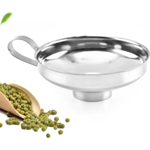 Steel Wide Mouth Funnel Salad Sauce Large Funnel Thickening Funnel Multifunctional Leakage Jam Diameter Oil House