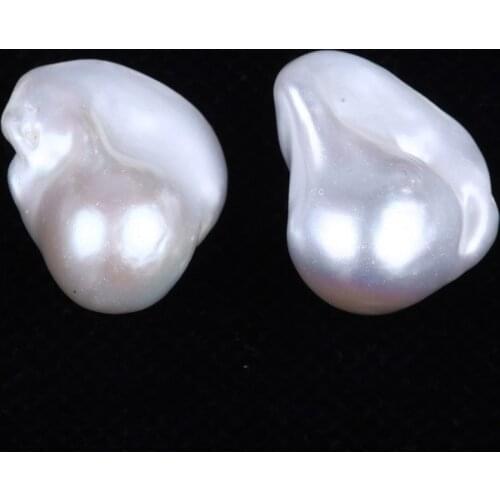 2021 Factory prices 3A 15-16mm high quality loose baroque peals white/pink /purple color freshwater pearls