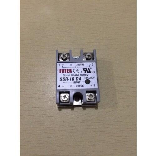 10pcs Solid State Relay SSR-10DA SSR-25DA SSR-40DA Input 3-32VDC Output 24-380VAC
