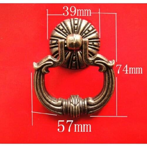 15pcs Antique Drawer Handle Vintage Cabinet Door Handle Old Drawer Label Accessories Zinc Alloy Handle Wholesale