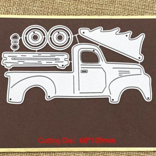 2020 Car Metal Cutting Dies Christmas Embossing Mold DIY Scrapbooking Album Paper Craft Knife Mould Cards Blade Punch Stencils