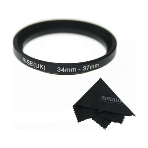 34mm-37mm 34-37 mm 34 to 37mm Step Up Filter Ring Stepping Adapter Adaptor Black