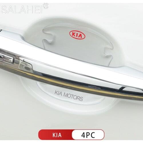 4pc/set Car Door Handle Scratches Protective Transparent Sticker Car Door Bowl Sticker Goods For KIA Cerato Sportage R K2 K3 K5