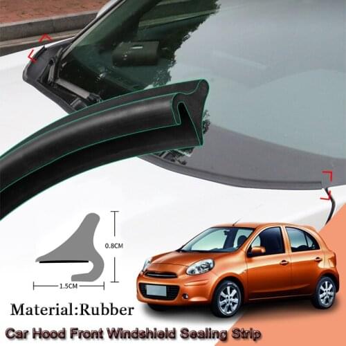 DIY Car Seal Strip Windshied Spoiler Filler Protect Edge Weatherstrip Strips Sticker Car Accessories For Nissan Micra 2009-2020