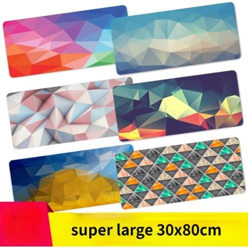 Color Creative Personality Game Mouse Pad Large Size Gray Gradient Desktop Keyboard Lock Border Washable Rubber Pad