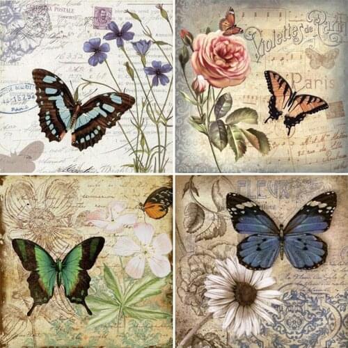 EverShine Diamond Painting Animal Cross Stitch Diamond Mosaic Butterfly Picture Of Rhinestone Embroidery Full Square Home Decor