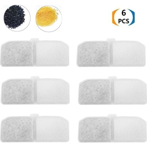 Cat fountain filter replacement carbon filter for pet fountainof filter element for pet water dispenser 6 pieces