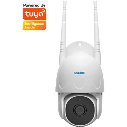 ESCAM TY100 2MP 1080P Support Tuya Outdoor Water-Proof Wireless PTZ IP Camera Human Detection Home Security CCTV Monitor