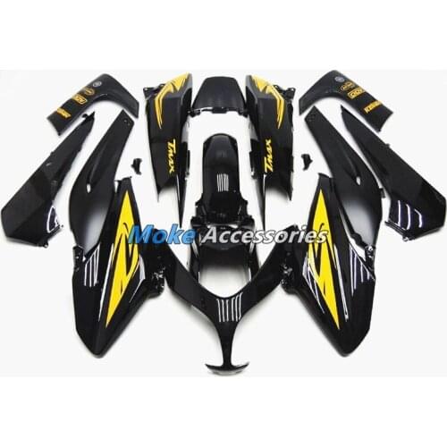 Motorcycle Fairings Kit Fit For Tmax500 2008 2009 2010 2011 2012 Bodywork Set High Quality ABS Injection NEW Black Yellow