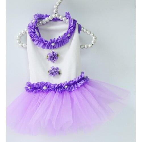 Hot Sale Fashion Dog Wedding Dress Lace Flower Dog Princess Dresses Pet Puppy Cute Skirt Clothes Pet Apparel Free Shipping