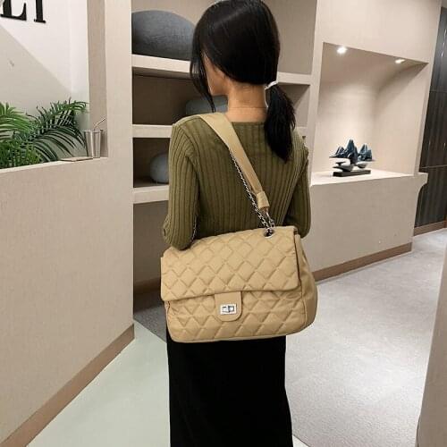 Fashion large capacity luxury brand womens bag PU leather chain crossbody bags for women 2021 purses Tot womens bag sac femme