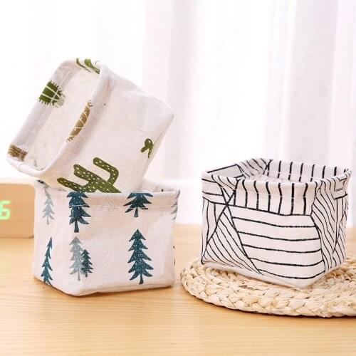 Desktop receive basket sundry underwear toy boxes cosmetics laundry basket folding sundries multi-functional storage basket