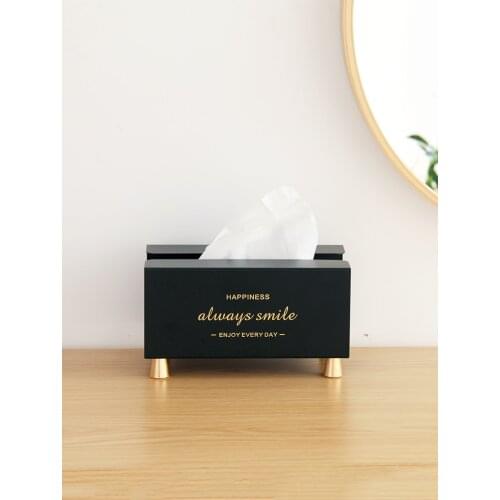 Nordic Household Tissue Box Retro Living Room Simple Creative Reusable Tissue Pack Tissue Box Cute Servilletero Household Eg50zj