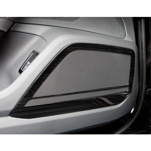 Fit for Audi 19 newA6L door horn cover decoration body anti kick for C8 interior modification audio patch