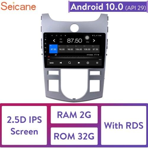 Seicane Android 10.0 2DIN GPS System HD Touchscreen bluetooth FM Car Radio for 2008 2009 2010 2011 2012 KIA Forte AT with WIFI