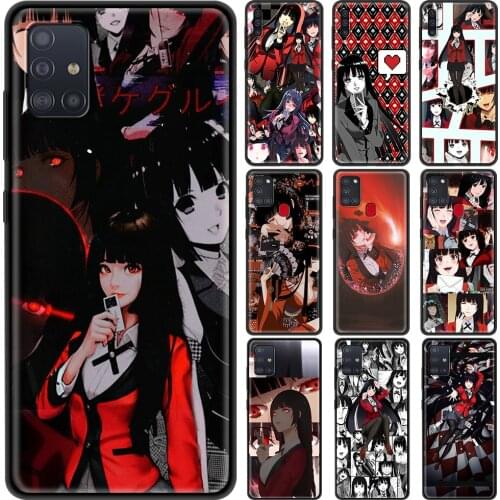 Soft Cover for Samsung Galaxy A32 A52 A72 4G A12 A21S A51 A71 Phone Case A01 A31 A41 A02S 5G Luxury Shell Kakegurui Anime