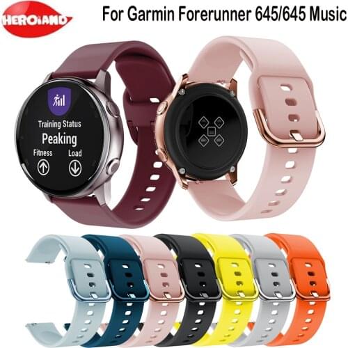 Silicone Smart Watch Band Strap For Garmin Vivoactive 3 Vivoactive HR Bracelet Replacement For Garmin Forerunner 645 Watchband