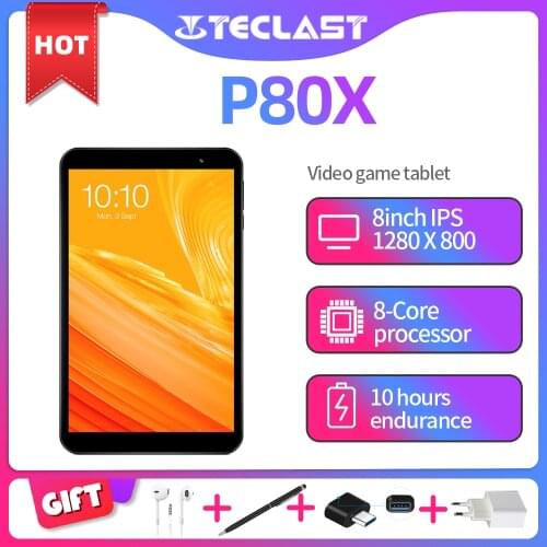 Teclast Tablet P80X 4G Android9.0 Netbook Phablet 8 inch 1280 x 800 SC9863A Octa Core 2GB RAM 32GB ROM Tablet PC GPS Dual Camera