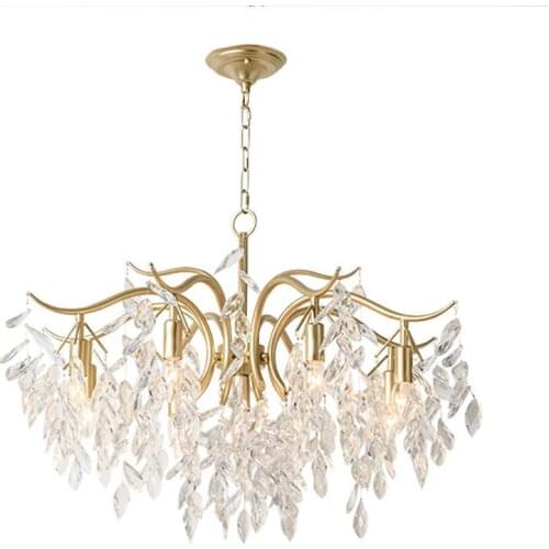 Vintage glass ball country lamp shades modern led chandelier nordic decoration home avizeler living room decoration