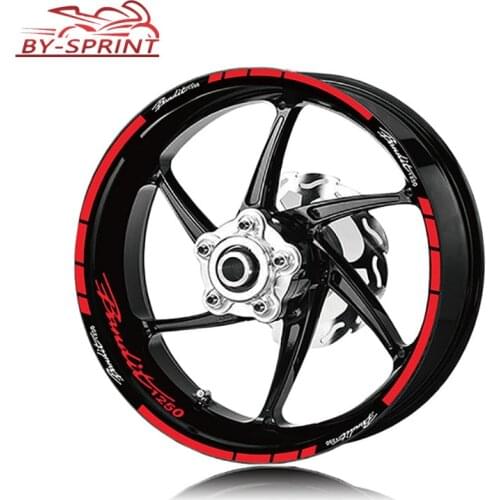 Motorcycle Tire Waterproof Wheel Logo Stickers Reflective Stripe Moto Decals Sticker For Suzuki Bandit 1250 bandit1250 With Logo