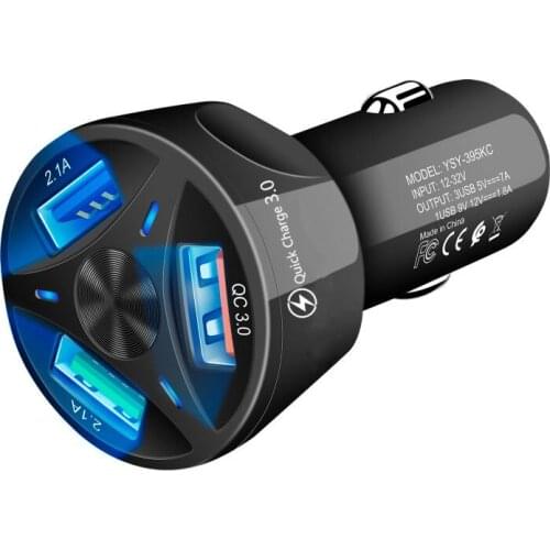Cargador USB para coche, dispositivo de carga rápida 3A, 4,0, 3,0, para iPhone 11, Samsung S9, Xiaomi, QC 3,0, QC 4,0, cargador