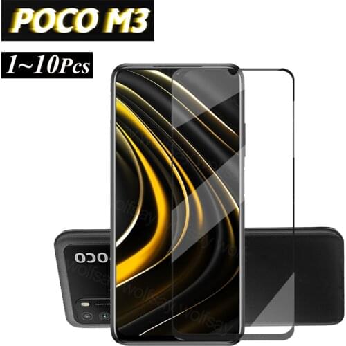 Pelicula POCO M3, Protective Glass for Xiaomi Poco M3 Glass F2/F3 Pro Poco-X3-NFC Poco-X3-Pro Poco-M3 Anti-Scratch 9D Glass