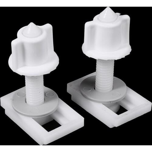 1 Pair Toilet Seat Hinge Bolts Replacement Screws Fixing Fitting Kit Toilet Seat Repair Tool