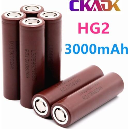 20PCS 100% Original Large Capacity HG2 18650 3000mah Rechargeable Battery For HG2 Power High Discharge Big Current