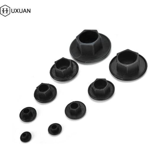 20PCS M5-14 Black Hex Socket Allen Bolt Screw Nut Hexagon Head Cover Cap Protector Fasteners Screws Covers Caps