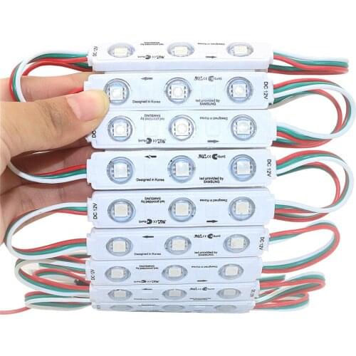 20PCS WS2811 DC12V Pixel Injection LED Modules 5050 SMD RGB LED Module Strip Light For Advertising Letter Led Sign backlight