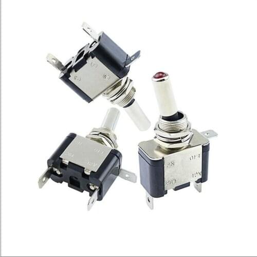 Auto Rocker Switch LED car modification button with light switch ASW-07D 20A 12V SPST 3P ON-OFF