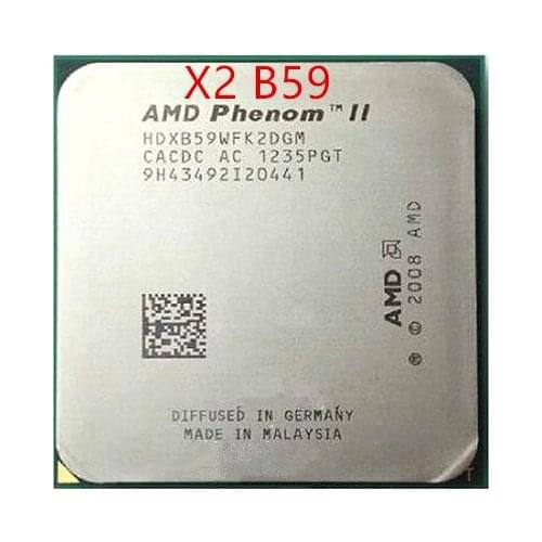 Free shipping Original AMD Phenom II X2 B59 CPU/6M/3.4G/AM2+/AM3 Desktop processor
