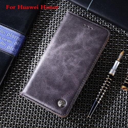 Leather Case For Huawei Honor 10 5X 5C 6 6A 6X 7 For 7A 7C 7X on 8 8C 8 Pro V10 V20 Flip Cover Business Leather Soft Case